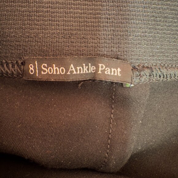 Talbots Women's Size 8 Black Pull On High Waisted Soho Ankle Length Pants - Picture 4 of 8